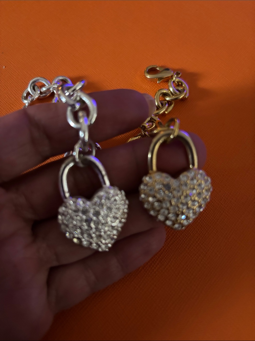 Bebe Puffy Rhinestone Bracelets - Picture 4 of 7